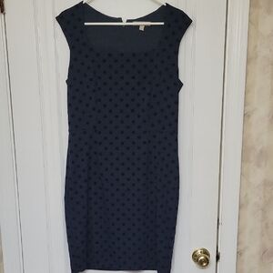 Banana Republic Navy Polka Dot Mini Dress